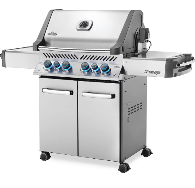 Napoleon Prestige 500 Propane Gas Grill with Infrared Rear Burner - P500RSIBPSS-3